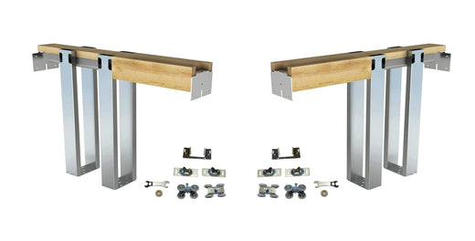 HBP- Heavy Duty  DOUBLE   Pocket Door Frame Kits- With Converging Door Kit