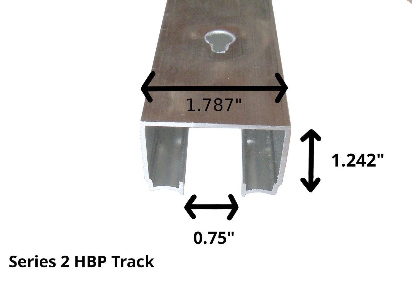 Series 2 HBP Track Only      ( This Track takes our 3- Wheel Ball Bearing Hangers )