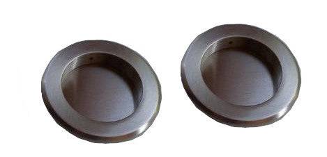 HBP- Heavy Duty- Solid Brass-   Round  Flush Cup Pull   ( Set of 2 ) - Hartford Building Products